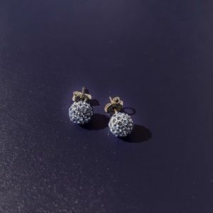 Touchstone Ball Earrings in Blue